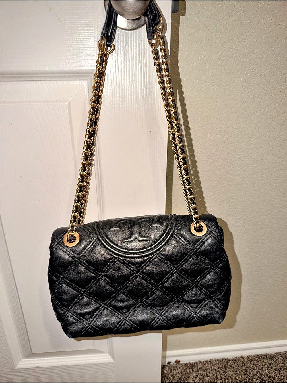 Tory Burch Fleming Convertible Shoulder Bag Black